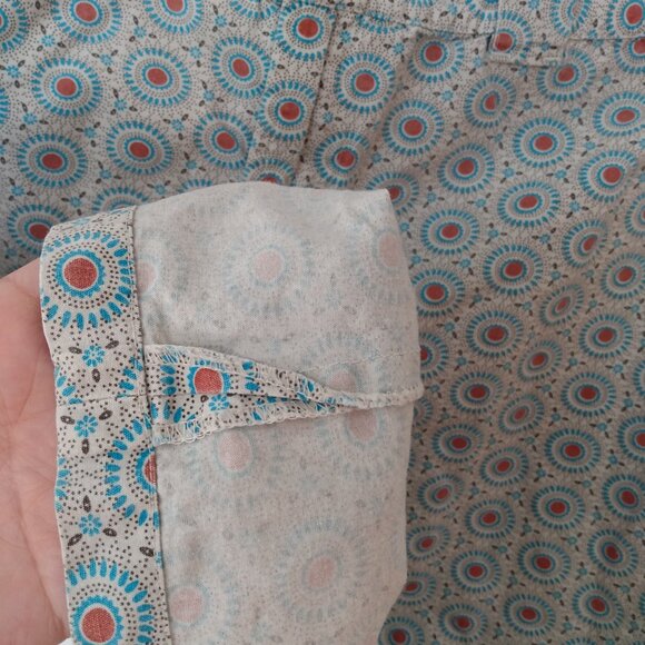 Vintage Cotton Ginny Skirt Size 7 29"W Retro Dot Flower Made in Hong Kong - Picture 6 of 14